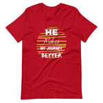 He Makes My Journey Better – Women’s Red T-Shirt