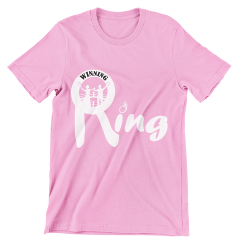 WR White Logo Unisex Pink T-Shirt