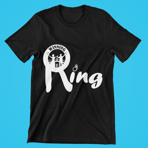 WR White Logo Unisex Black T-Shirt